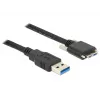 USB kabelis DeLOCK 83599 USB 3.2 Gen 1 3m USB A uz Micro-USB B melns
