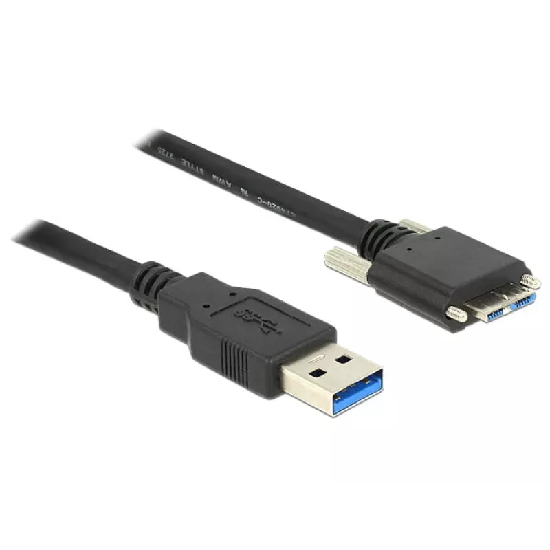 USB kabelis DeLOCK 83599 USB 3.2 Gen 1 3m USB A uz Micro-USB B melns