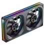 120mmx2 ARGB PWM korpusa ventilatori, Jonsbo ZA-240 Infinity Mirror 240mm melns
