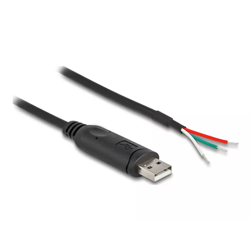 DeLOCK Adaptera kabelis USB 2.0 Type-A uz Serial RS-485 2 m melns