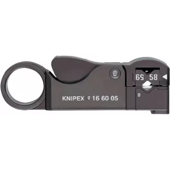 Knipex 16 60 05 KOAX kabeļa apvalka noņēmējs, piemērots koaksiālajiem kabeļiem 4 līdz 12 mm RG58, RG59, RG62