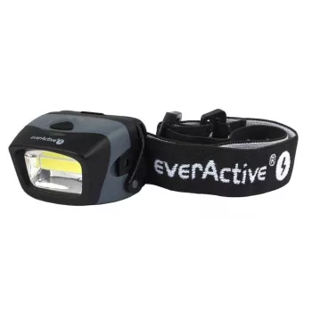 Galvas lukturītis everActive HL-150, galvas lampa, 150 lm, 3 W, IPX4, 3×AAA, melns