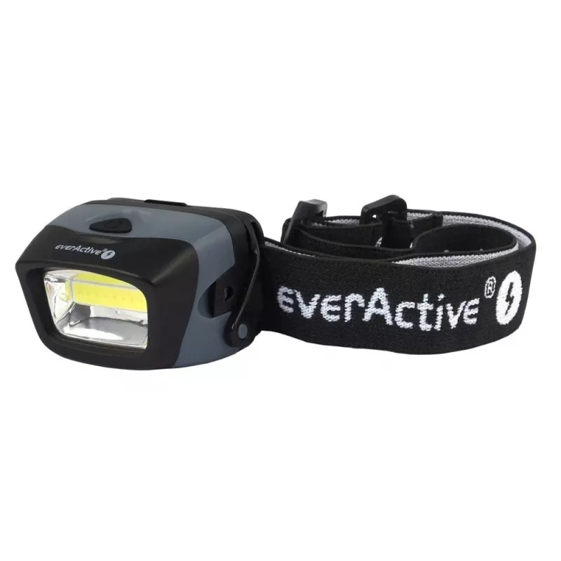 Galvas lukturītis everActive HL-150, galvas lampa, 150 lm, 3 W, IPX4, 3×AAA, melns