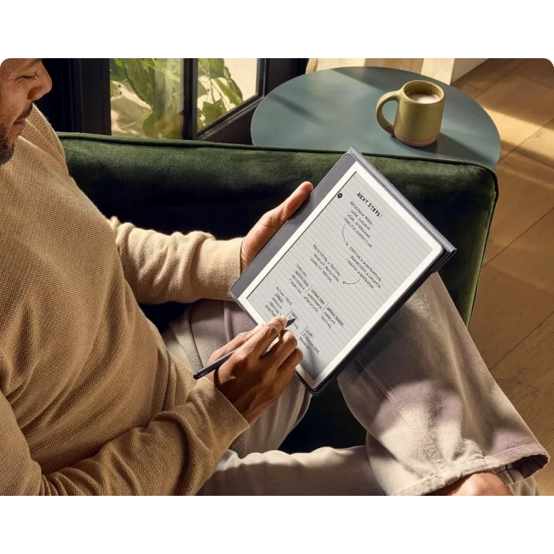 Ebook New Kindle Scribe - 2024 izlaidums 10.2 bezatspīduma 64GB Wi-Fi (bez bloķēšanas ekrāna reklāmām) ar Premium Pen Tungsten