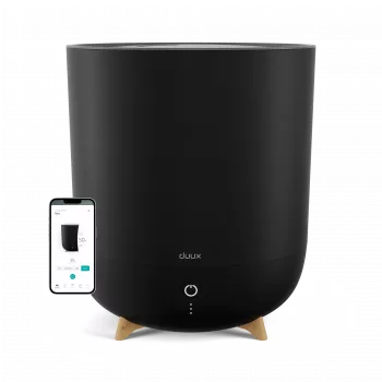 Duux Neo Smart gaisa mitrinātājs | Ūdens tvertnes tilpums 5 L | Piemērots telpām līdz 50 m² | Ultraskaņas | Mitrināšanas jauda 500 ml/h | Melns