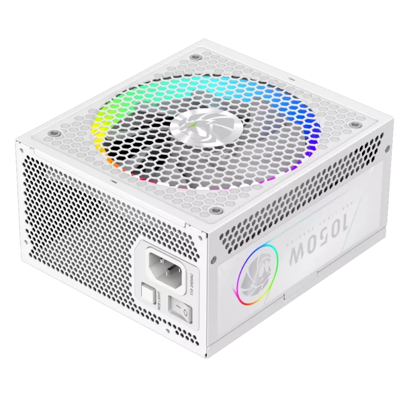 Gamemax Barošanas bloks, 80 PLUS, Gold | RGB 1050G WH | 1050 W