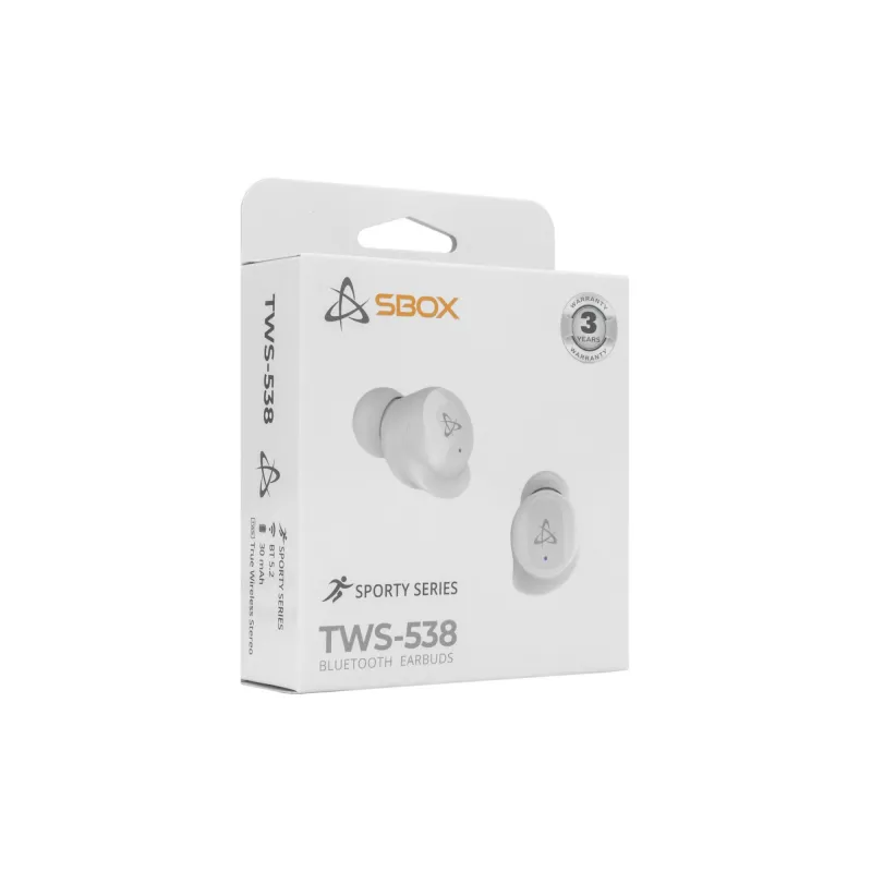 Austiņas SBOX EB-TWS538 Baltas