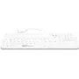 GETT GCQ CleanType Prime Touch+ USB Silikona tast. Magnēti aizmugurē dezinficējama ūdensizturīga IP65 apgaismota balta 109 taustiņi (DE) (KG26236)