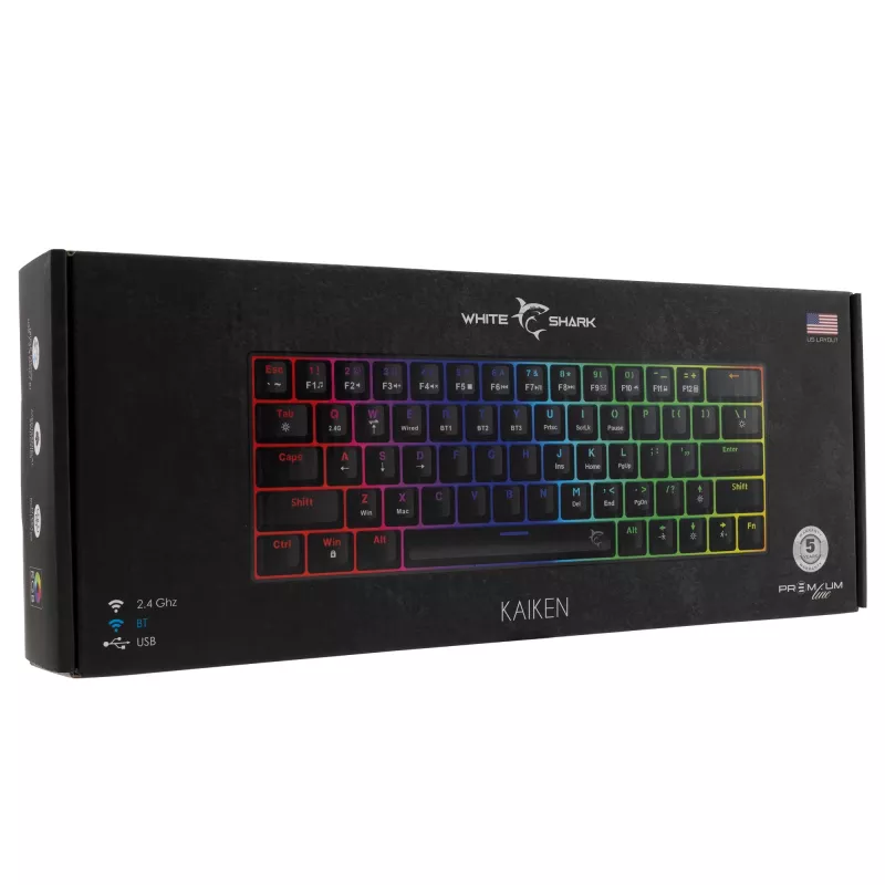 Nazis White Shark Kaiken GK-003111 – Premium Line nerūsējošā tērauda asmens, ergonomisks rokturis