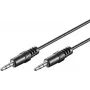 Wentronic Goobay 3,5 mm ligzdas savienojuma kabelis HQ, melns, 0,6 m - 3,5 mm spraudnis (3 kontaktu, stereo) > 3,5 mm spraudnis (3 kontaktu, stereo) (51141)