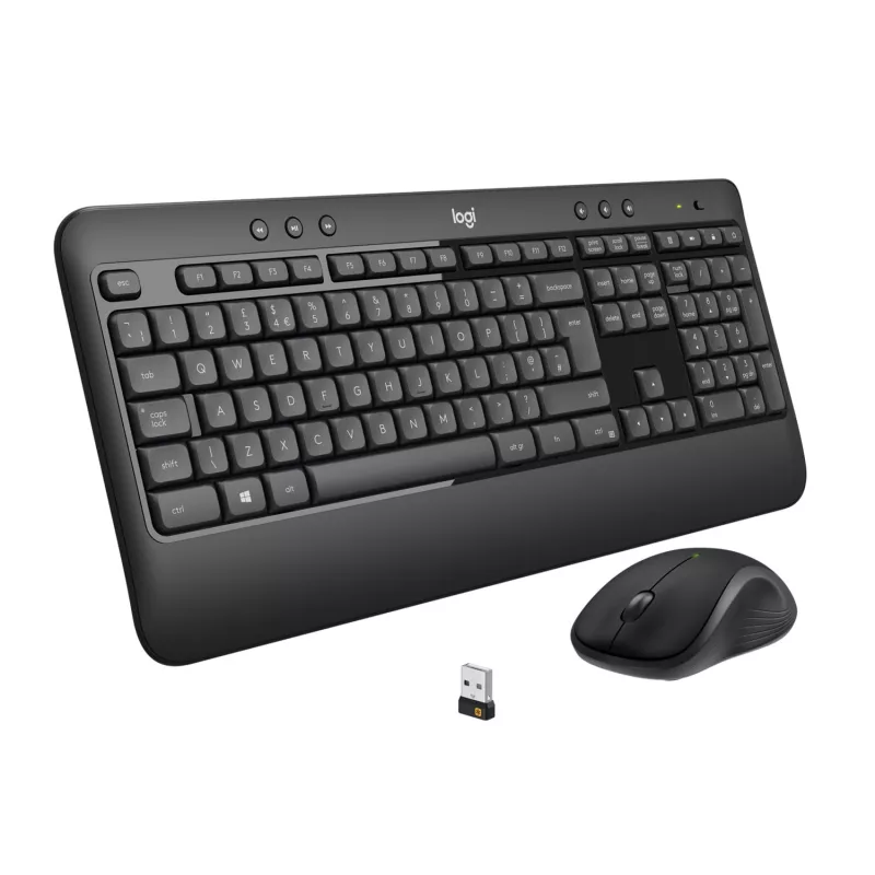 Logitech MK540 Advanced - Tastatūras un peles komplekts - Bezvadu - 2,4 GHz - Spāņu QWERTY