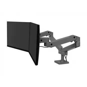 Ergotron LX Pro - Montāžas komplekts (dubultā roka) - modulārs - 2 LCD displejiem - blakus - alumīnijs - tumši pelēks - Ekrāna izmērs: līdz 68,6 cm (līdz 27 collām) (45-686-293)