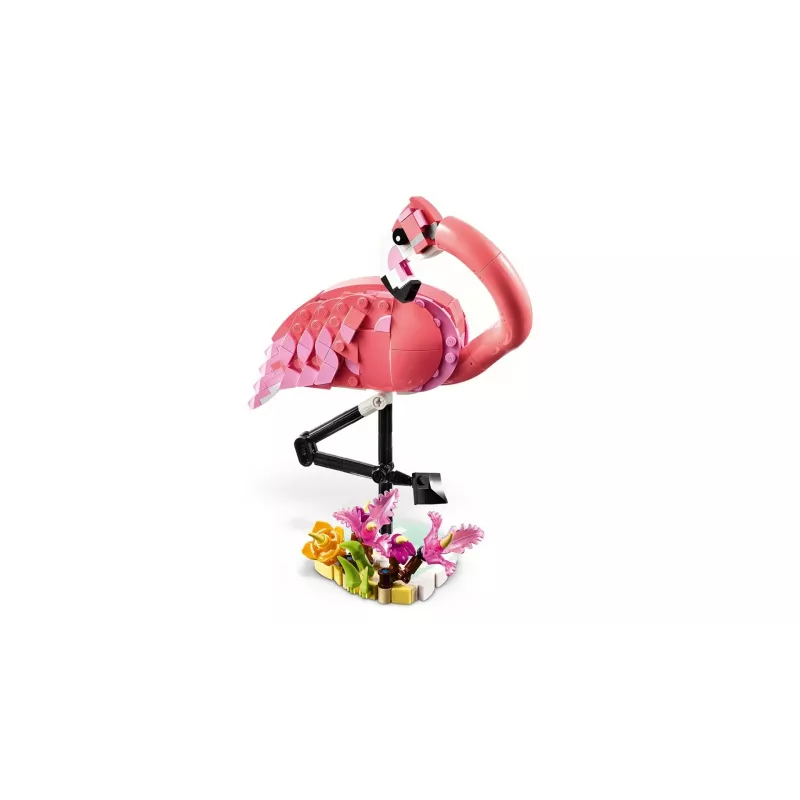LEGO Creator 3-in-1 Pink Flamingo 31170 būvējamo modeļu komplekts, 288 detaļas, augstums 230 mm, ieteicamais vecums 8+