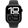 Apple Watch Series 10 Alumīnija korpuss GPS + Cellular 46mm Diamond Melns Sport siksna Melna M/L