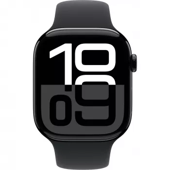 Apple Watch Series 10 Alumīnija korpuss GPS + Cellular 46mm Diamond Melns Sport siksna Melna M/L