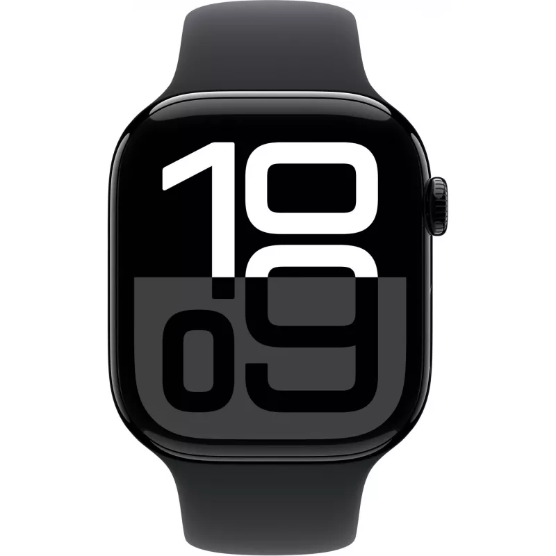 Apple Watch Series 10 Alumīnija korpuss GPS + Cellular 46mm Diamond Melns Sport siksna Melna M/L