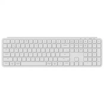 Keychron B6P-K8 tastatūra, pilnizmēra, USB, RF bezvadu, Bluetooth, ziloņkaula krāsā