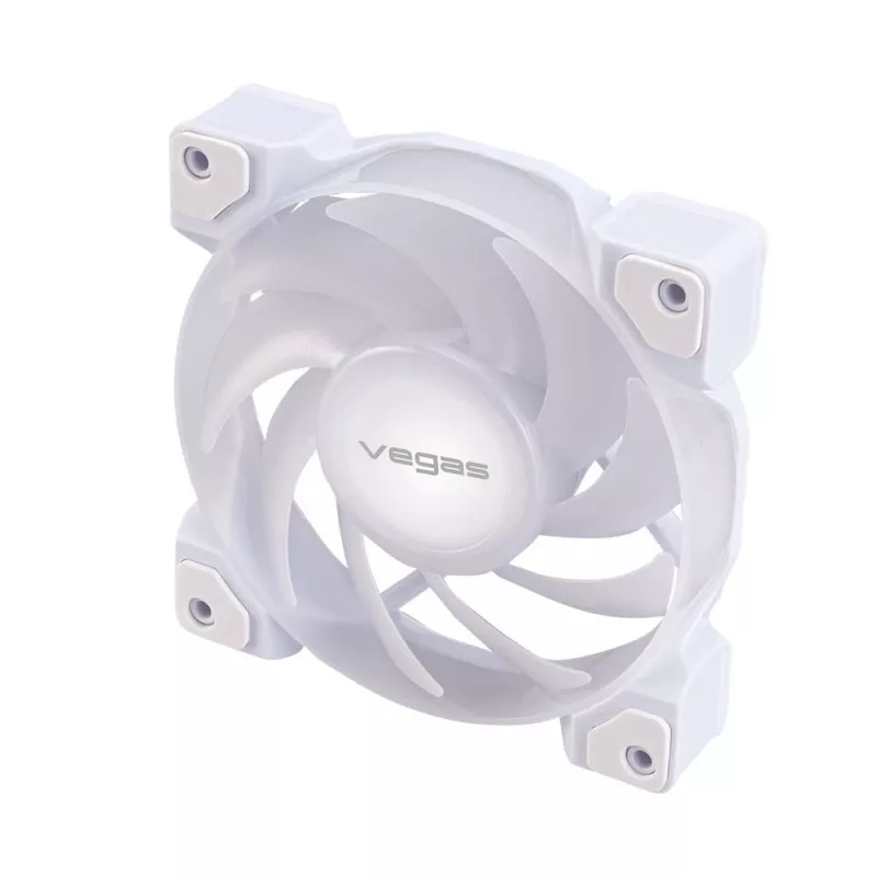 AKASA VEGAS A12 120mm ARGB korpusa ventilators - balts