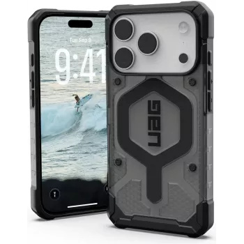 UAG Urban Armor Gear Pathfinder MagSafe maciņš | Apple iPhone 17 Pro | pelnu (pelēks caurspīdīgs)/melns | 114551113140 (114551113140)