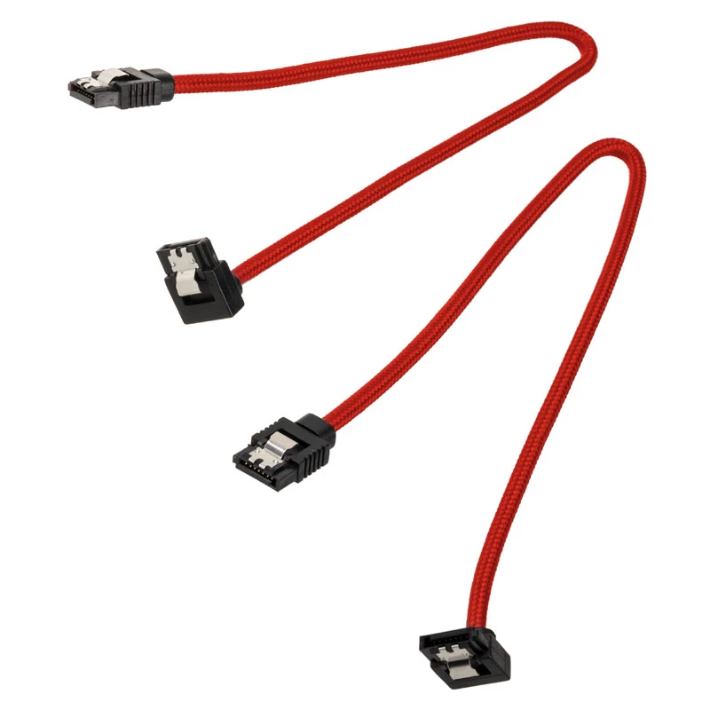 SATA kabelis Corsair CC-8900280 0.3 m, melns/sarkans