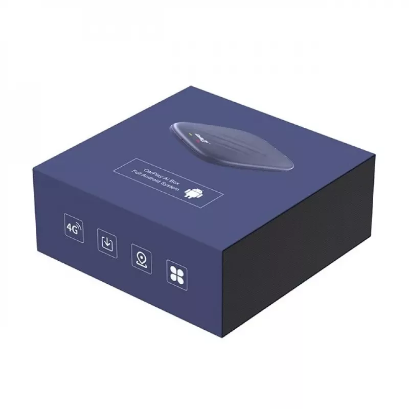 CARLINKIT Adapter Wireless AI Box with Android 13 - 8GB+128GB priekš oriģinālajiem automašīnas radio ar CarPlay zils