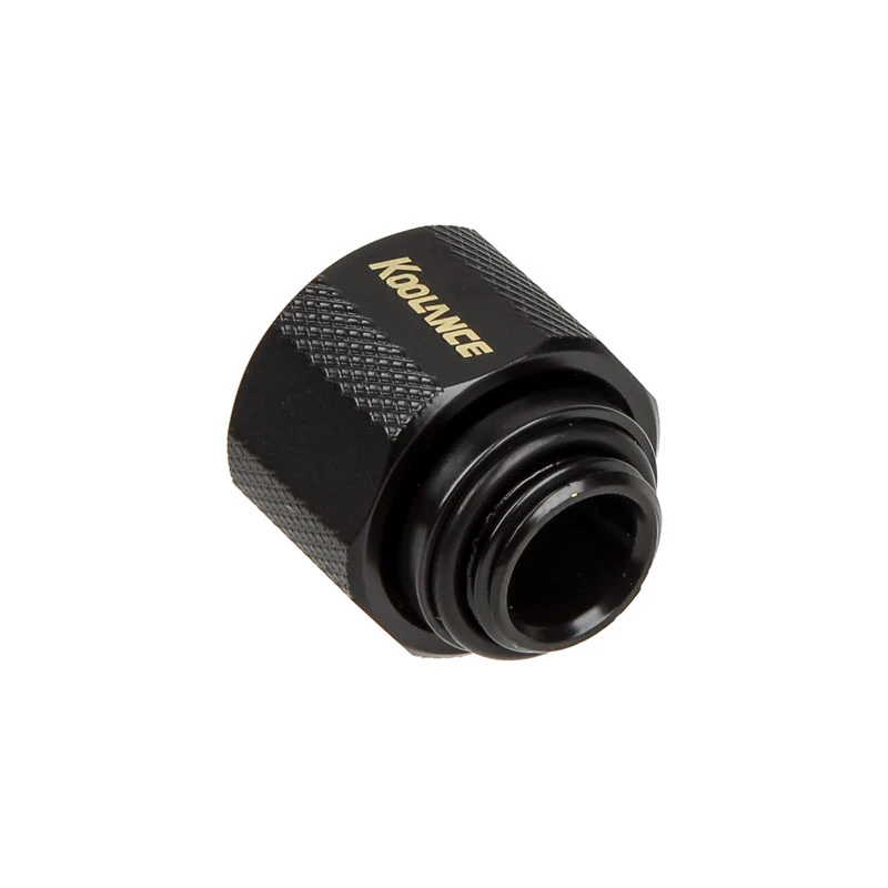 Koolance savienotājs, taisns, G1/4 collas AG uz 13/10 mm - melns