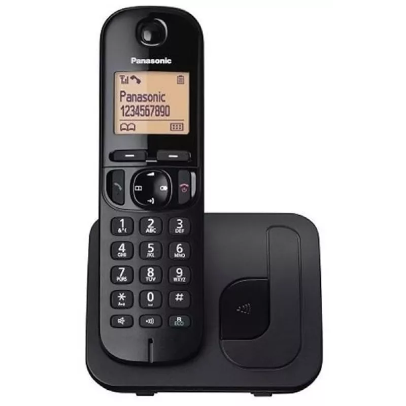 Panasonic KX-TGC 210 PDB DECT telefons melns ar zvanītāja ID
