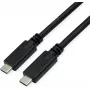 ROLINE USB 3.2 Gen 2 saderīgs kabelis C-C ST/ST 10Gbit/s Emark 100W melns - Kabelis - Digitālie/dati