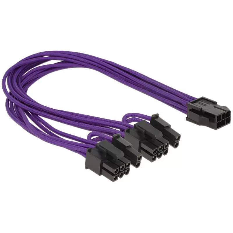 Kabelis DeLOCK PCI Express 6 kontaktu - 2 x 8 kontaktu 0,3 m