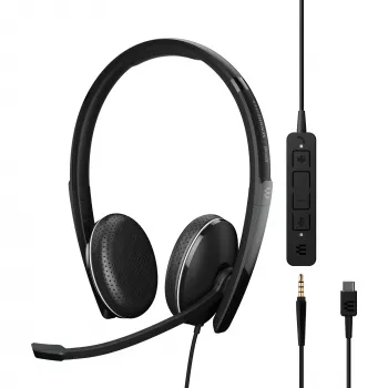 EPOS ADAPT 165T USB-C II austiņas melnas