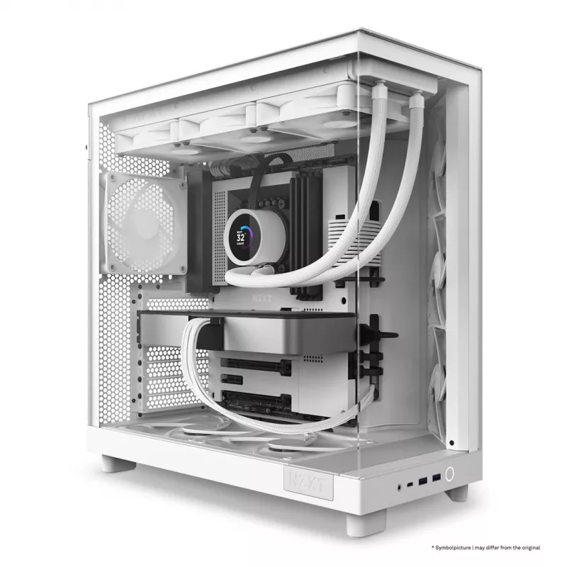 NZXT H6 Flow vidējā torņa korpuss - balts