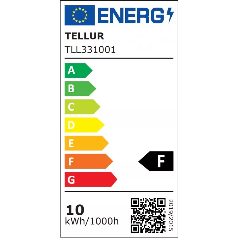 Tellur WiFi viedā spuldze E27, 10W balta/silta, dimmer
