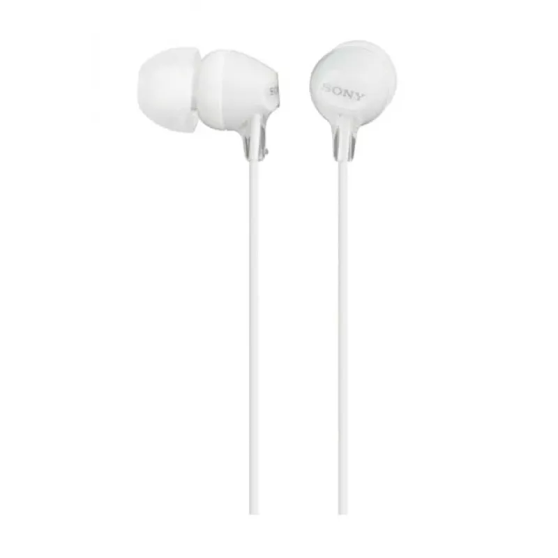 Sony MDR-EX15LP, vadu, 8 - 22000 Hz, mūzika, 3 g, austiņas, balta
