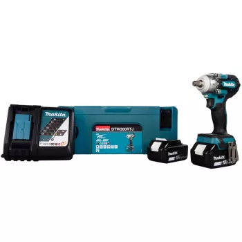 Triecienskrūvgriezis Makita DTW300RTJ 3200 RPM, 18V, 2 baterijas