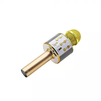 Mikrofons MANTA MIC10-G Gold kardioīds pārnēsājams — kardioīds kondensatora tipa, rokas dizains