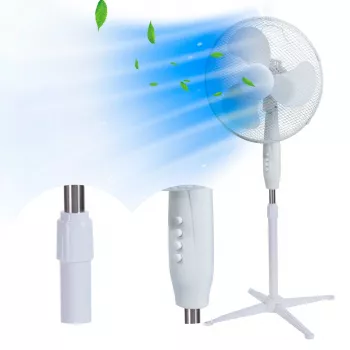 Extralink Bryza ESF-40D-WH grīdas ventilators, 40 cm, balts