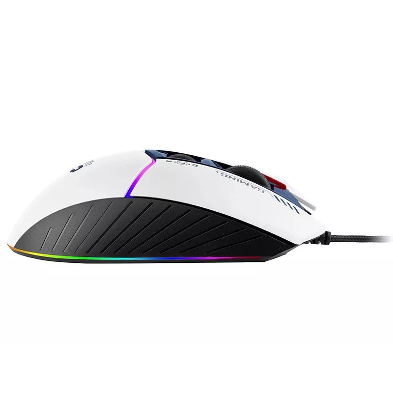 Spēļu pele A4Tech Bloody W95Max USB — labās rokas, balta, 12000 DPI, 1 ms, 250 ips, 125/2000 Hz