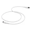 mophie essentials USB-C uz USB-A | uzlādes kabelis 2M, balts, 2 m, USB A, USB C, balts
