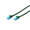 Assmann Digitus CAT 5e U-UTP komutācijas kabelis. PVC. AWG 26/7. Garums 2m. krāsa zaļa (DK-1512-020/G)