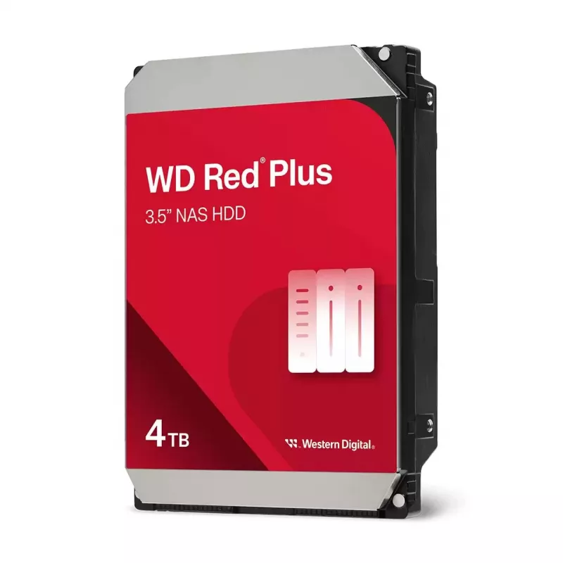 Iekšējais HDD Western Digital Red Plus WD40EFZZ 4 TB 5400 RPM 128 MB 3.5 collas SATA III
