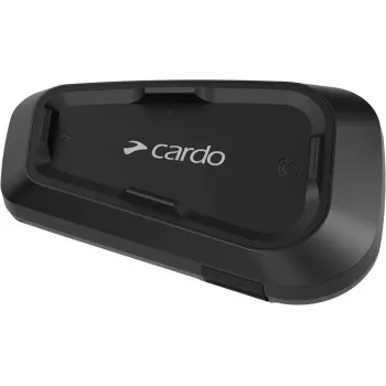 Cardo Spirit HD motocikla domofons 2 kanāli 600 m melns