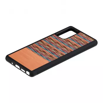 Viedtālruņa maciņš man and wood Samsung Galaxy Note 20 — brūnas rūtis, melna iekšpuse