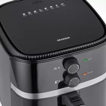 Karstā gaisa fritieris Severin FR 2452 4,3 L 1500 W melns sudraba