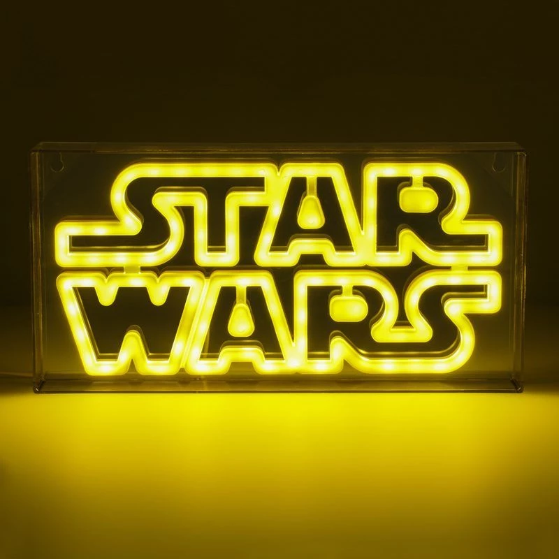 LED neona gaisma Paladone Star Wars dizains PP13123SW — dekoratīva LED zīme pie sienas vai plaukta