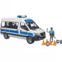 Mercedes-Benz Policijas Sprinter komplekts ar figūru un gaismas/skaņas moduli