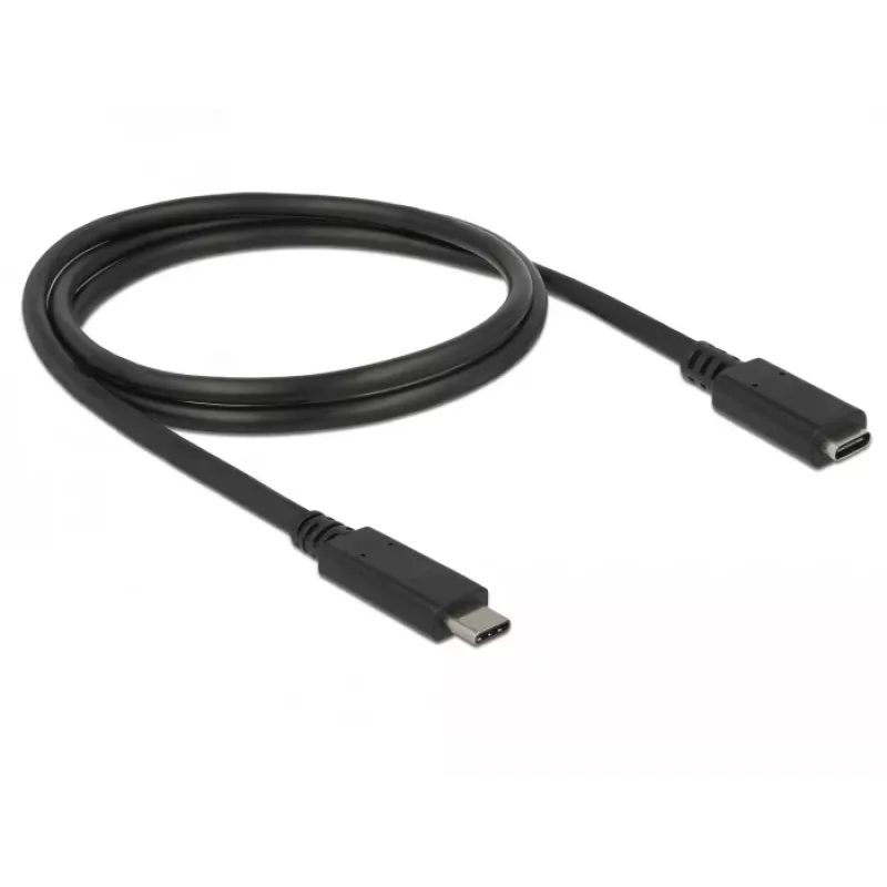 USB kabelis DeLOCK 85533 USB 3.2 Gen 1 1m USB C melns
