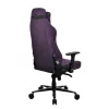Spēļu krēsls Arozzi Vernazza SoftFabric violeta — ergonomisks dizains, regulējami roku balsti un augstums