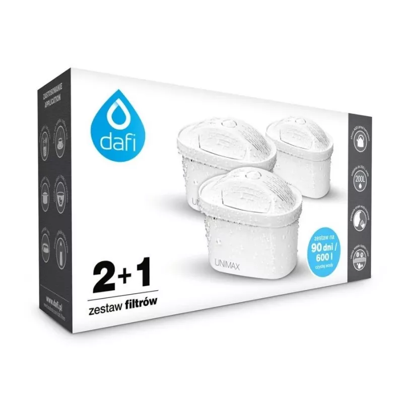 Dafi Unimax 2+1 filtru kārtridži (kaste)