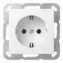 SCHUKO kontaktligzda Gira System 55 Reinweiß modelis 418827