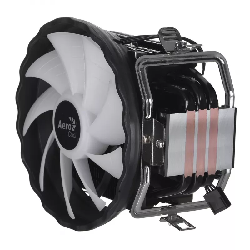 CPU Cooler AEROCOOL PGS Rave 4 FRGB 120mm ventilators, 4 siltuma caurules, ARGB, 120×25 mm, 1800 RPM, 12 V, 0,5 A